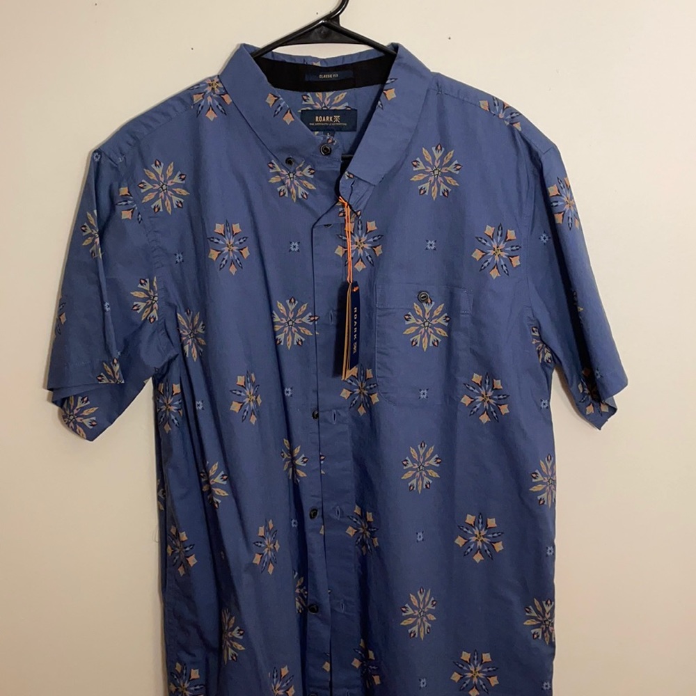 Funky short sleeve button down